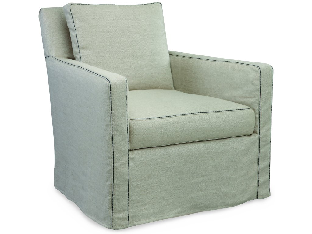 Slipcovered Swivel Glider Chair - image 1