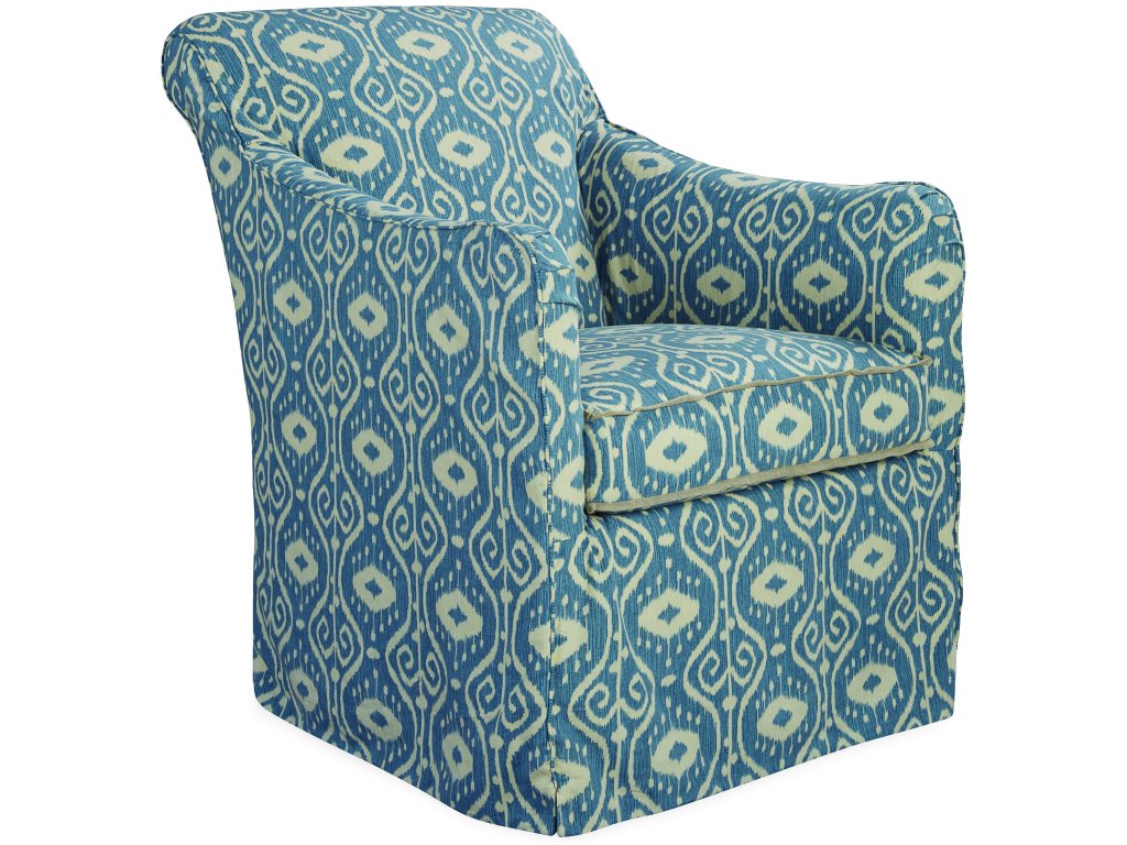 Slipcovered Swivel Glider Chair - image 1