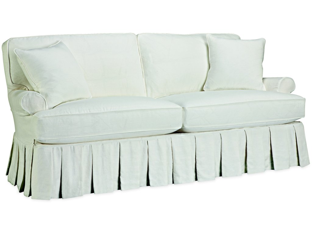 Slipcovered Full Sleeper Sofa - image 1