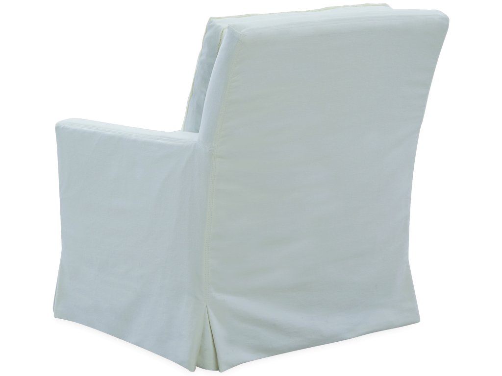 Slipcovered Swivel Glider Chair - image 2