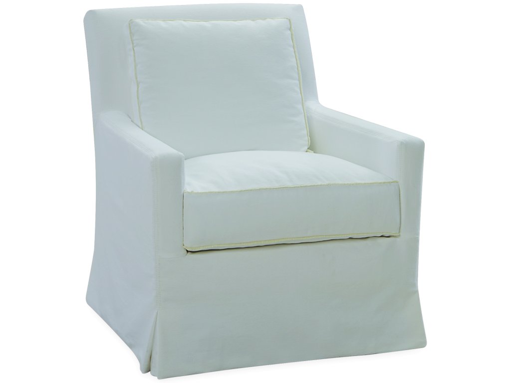 Slipcovered Swivel Glider Chair - main image