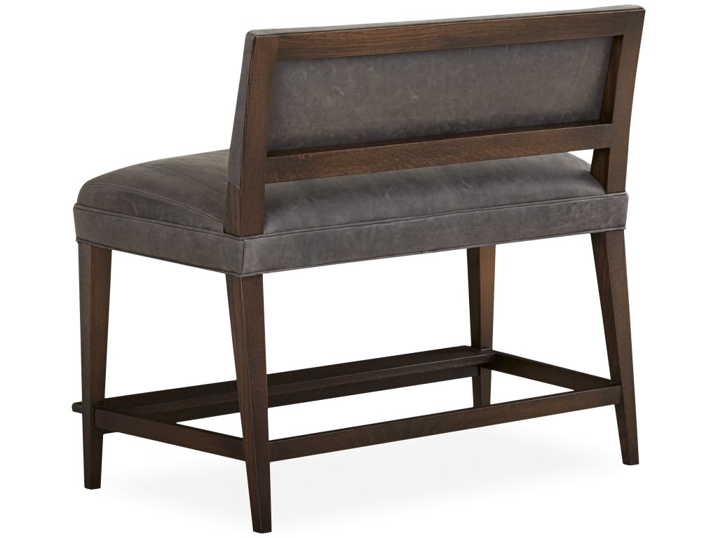 Leather Counter Bench - image 6