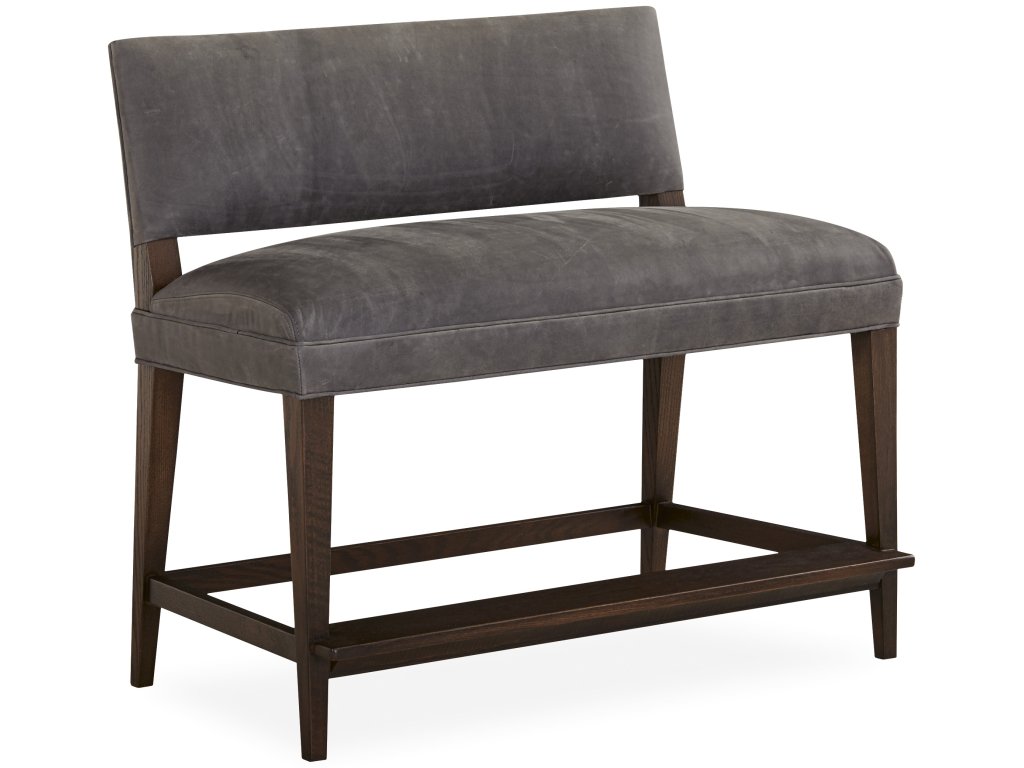 Leather Counter Bench - image 5