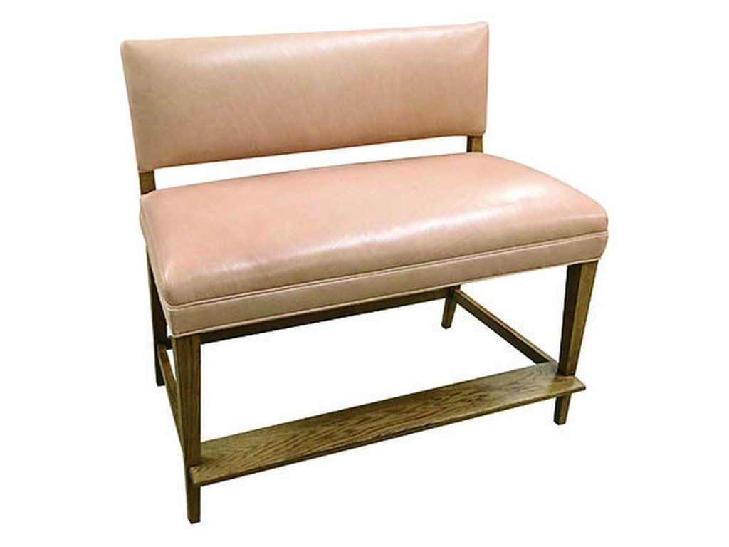 Leather Counter Bench - image 3