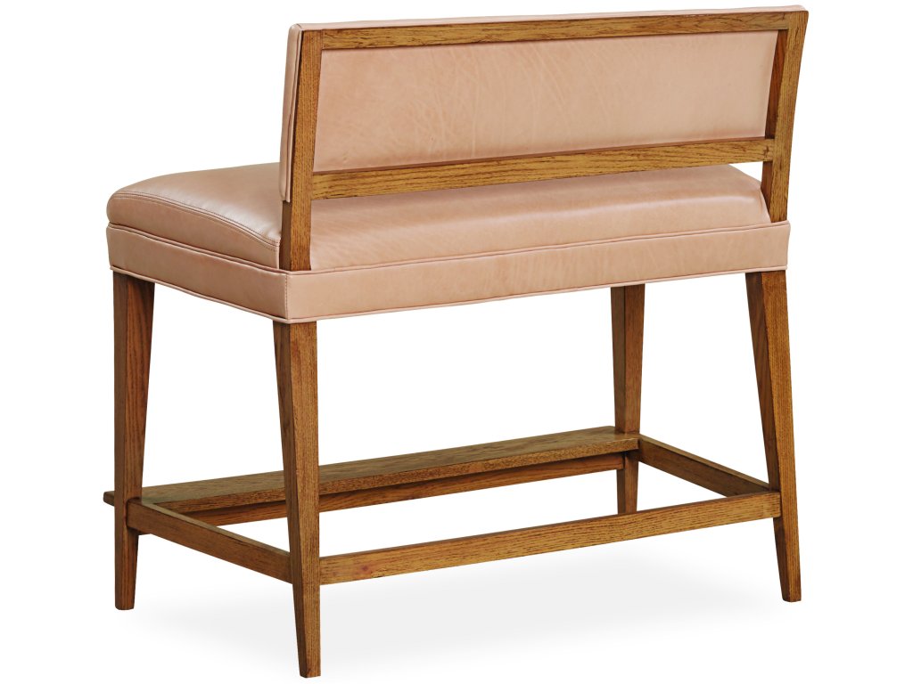 Leather Bar Bench - image 2