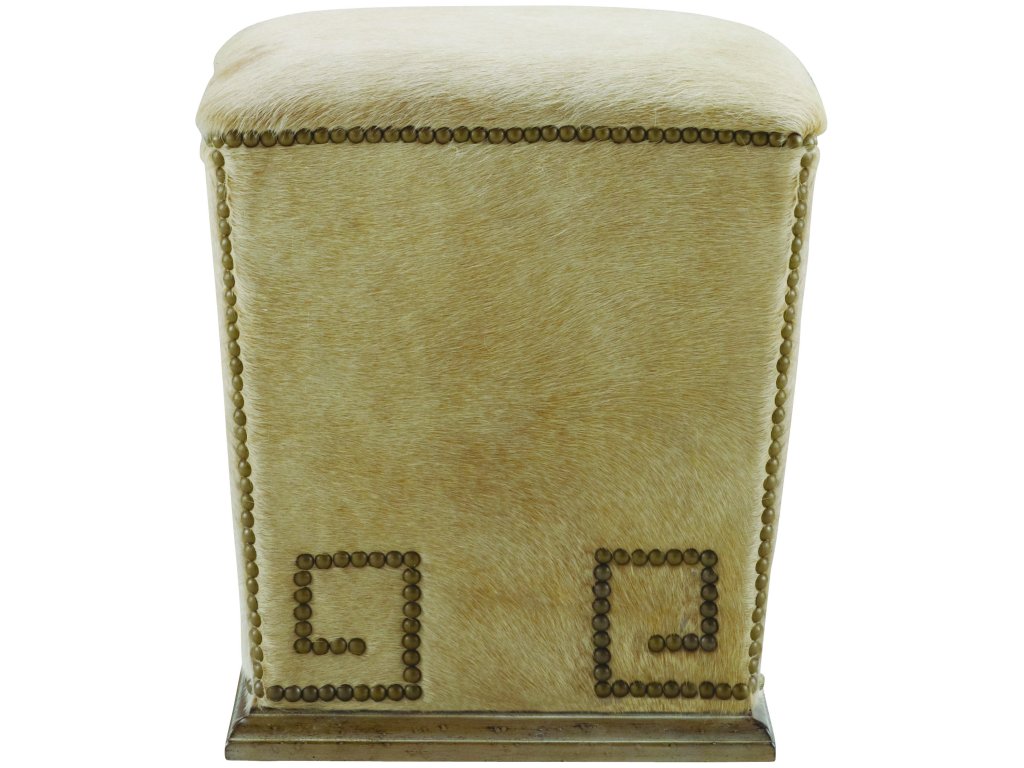 Leather Bongo Ottoman - image 2