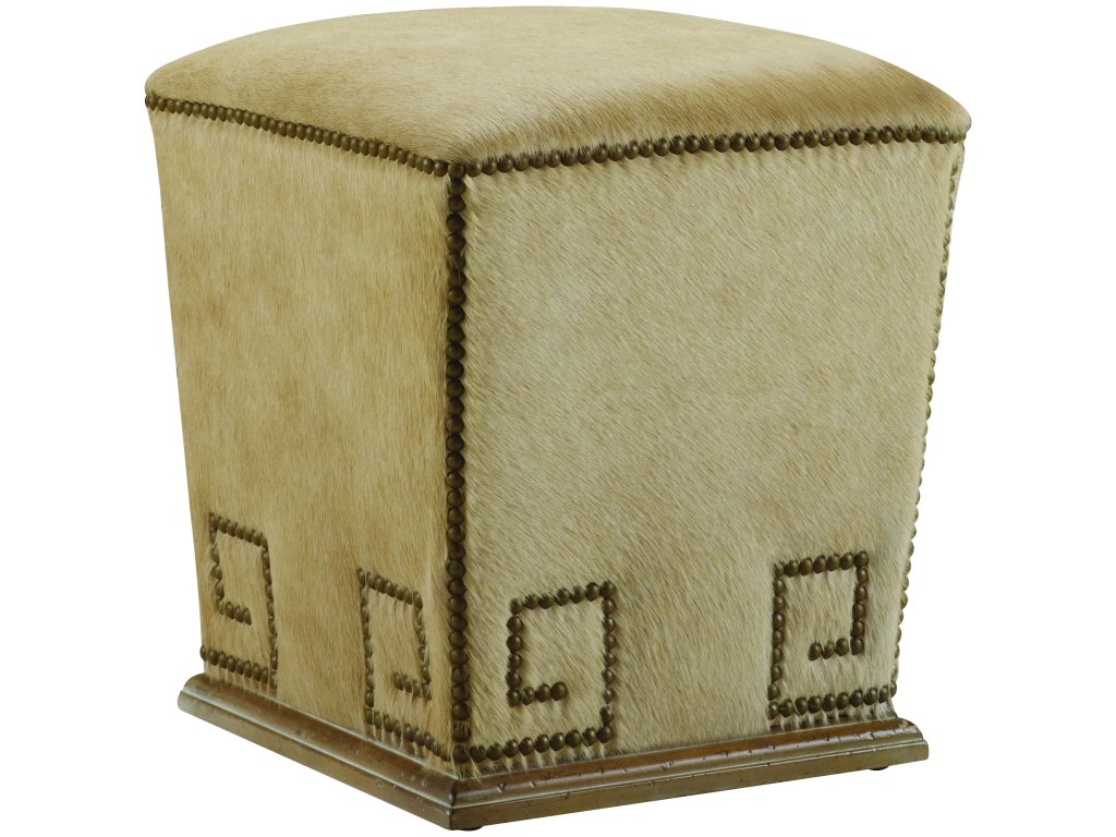Leather Bongo Ottoman - image 1