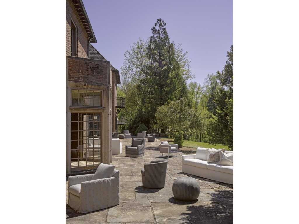 Nandina Outdoor Slipcovered Extra Long Sofa - image 2
