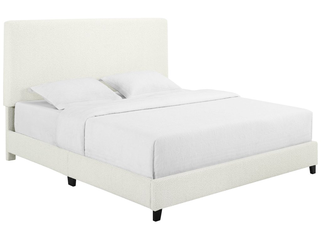 Bridger Upholstered Panel Bed White - main image