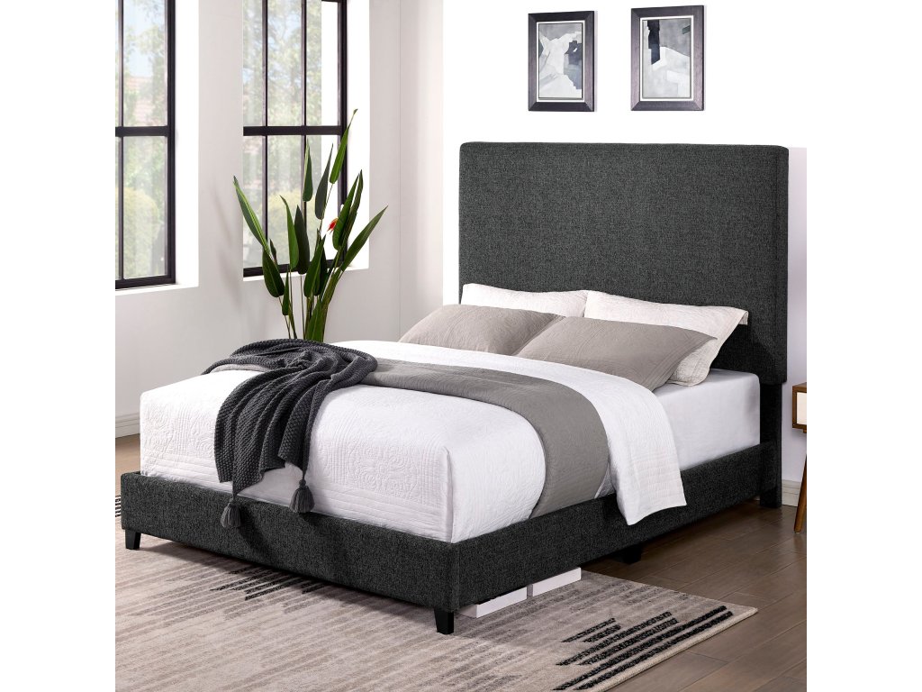 Bridger Upholstered Panel Bed Graphite - main image