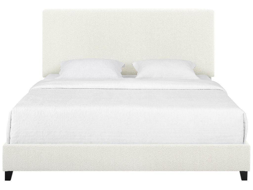 Bridger Upholstered Panel Bed White - image 1