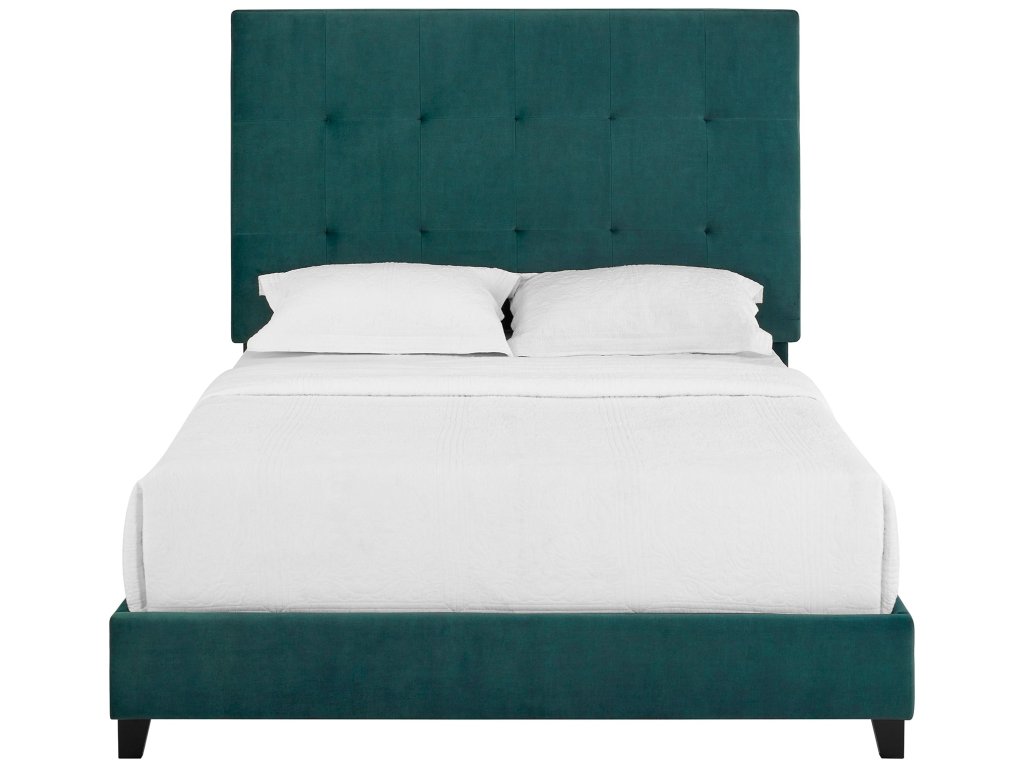 Bridger Upholstered Tufted Panel Bed Green - image 1