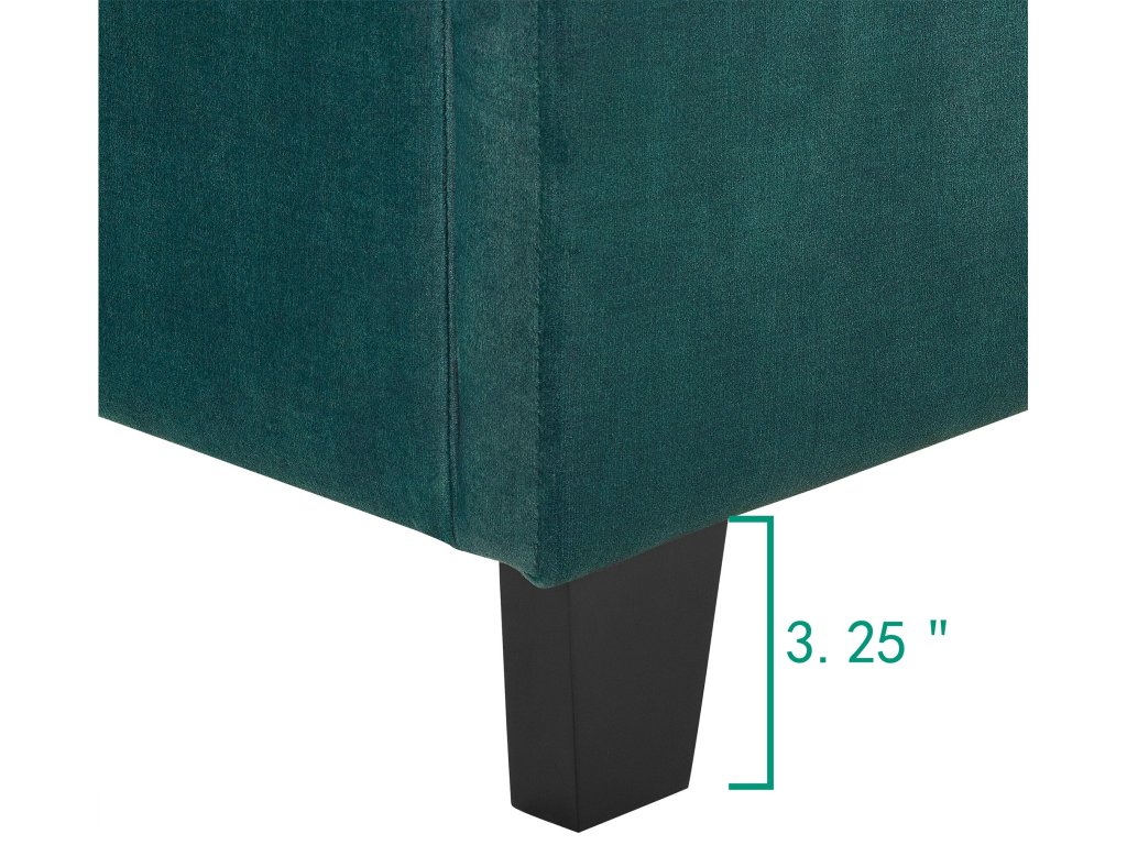 Bridger Upholstered Tufted Panel Bed Green - image 6