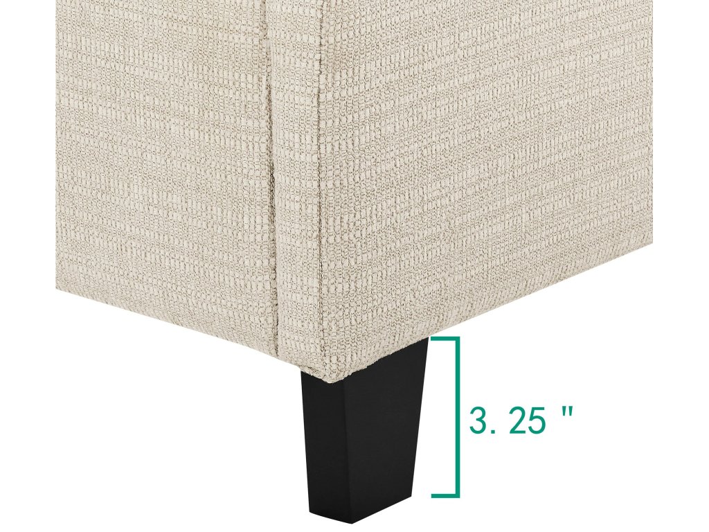 Bridger Upholstered Tufted Panel Bed Beige - image 6