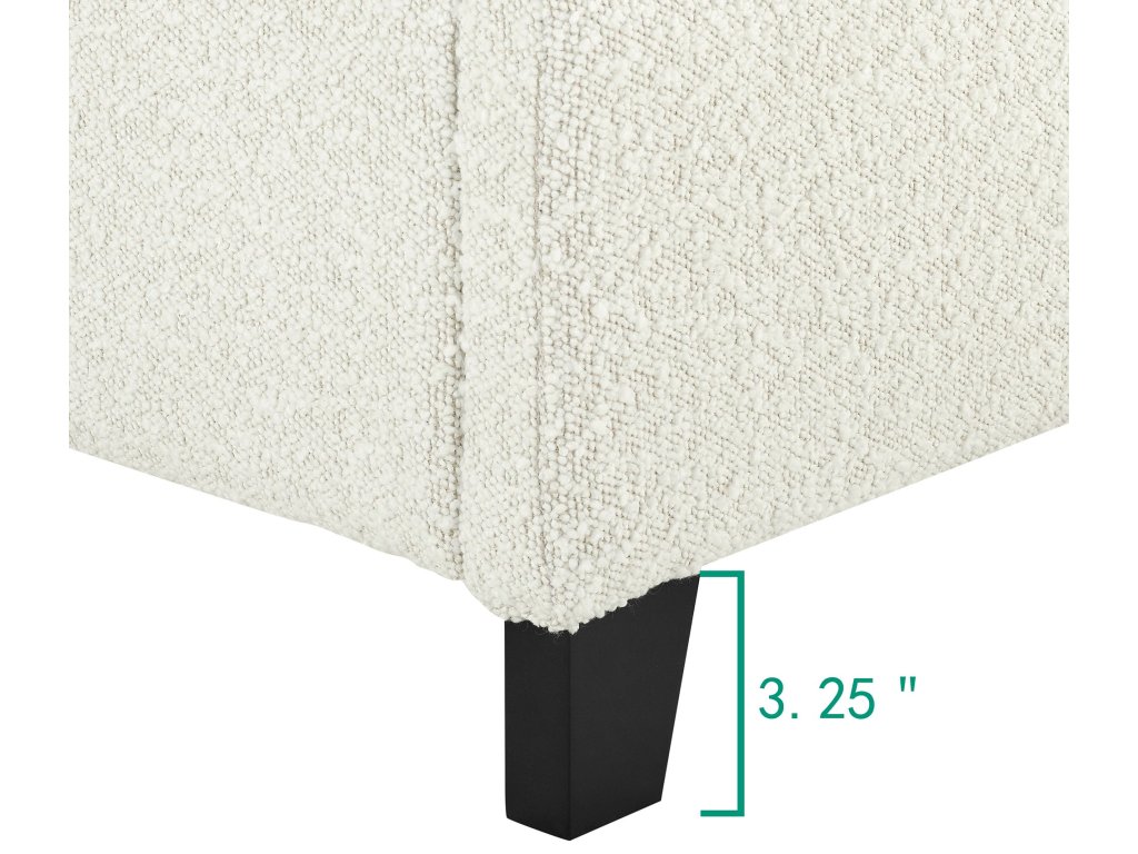 Bridger Upholstered Panel Bed White - image 7