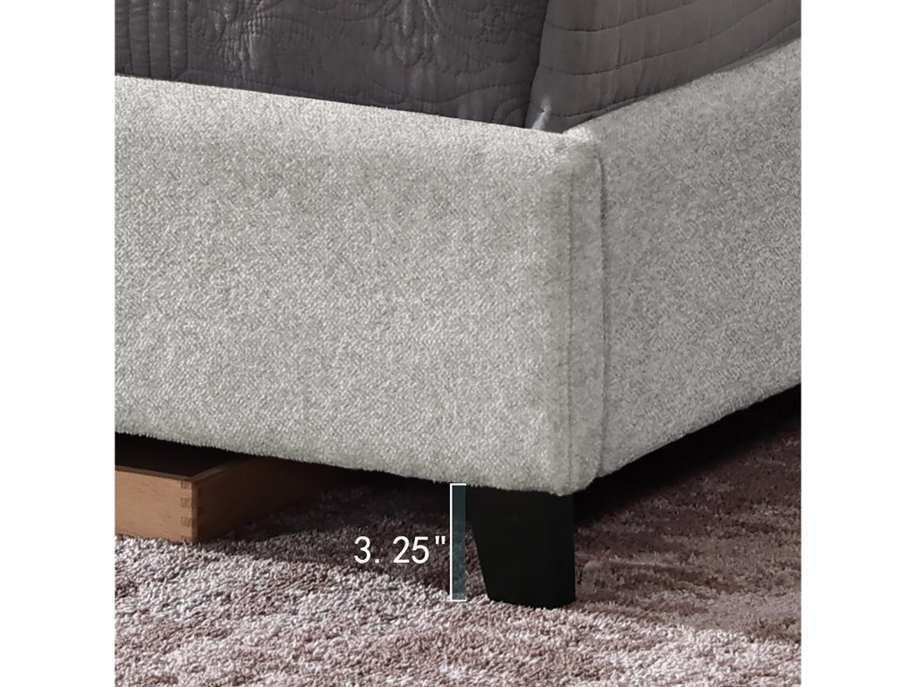 Bridger Upholstered Panel Bed Stone - image 4
