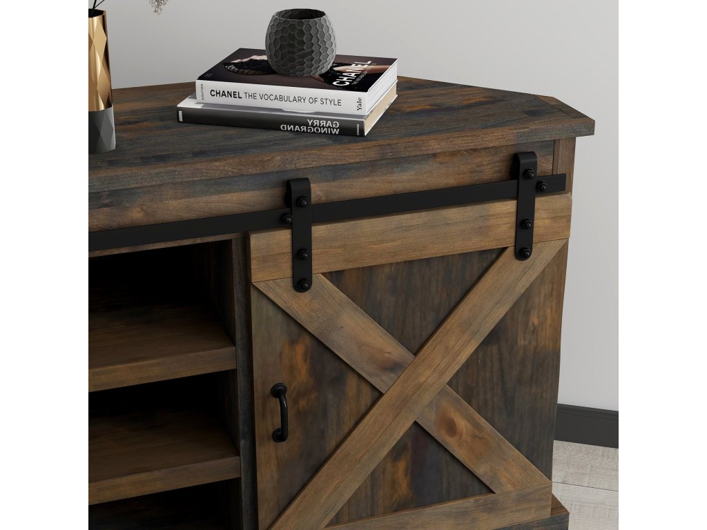 Farmhouse 66" Corner TV Stand - image 3