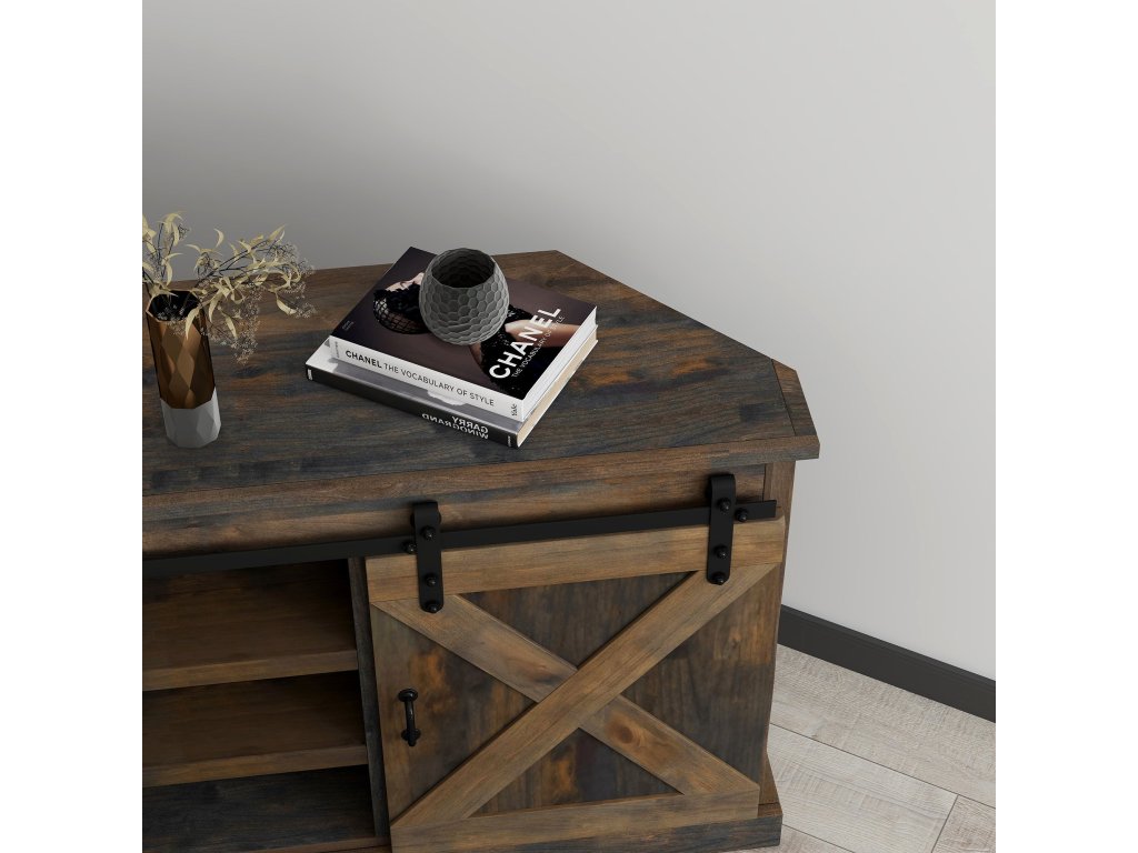 Farmhouse 66" Corner TV Stand - image 4