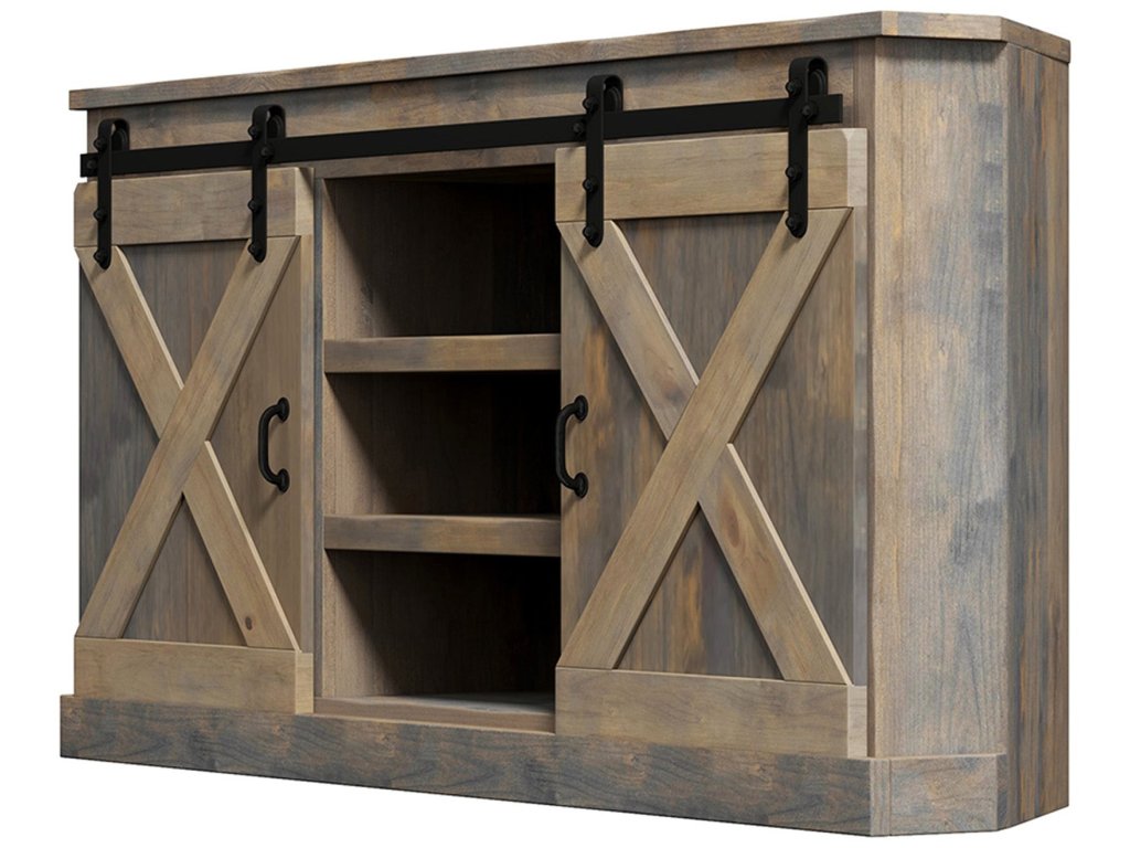 Farmhouse 66" Corner TV Stand - image 6