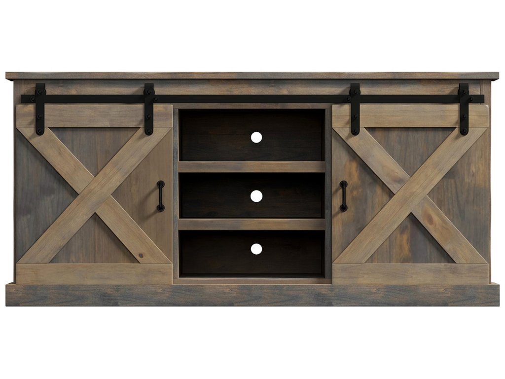 Farmhouse 66" Corner TV Stand - main image