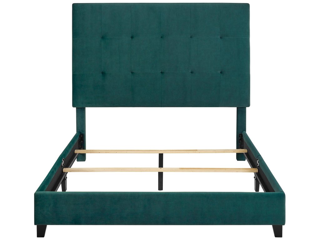 Bridger Upholstered Tufted Panel Bed Green - image 2