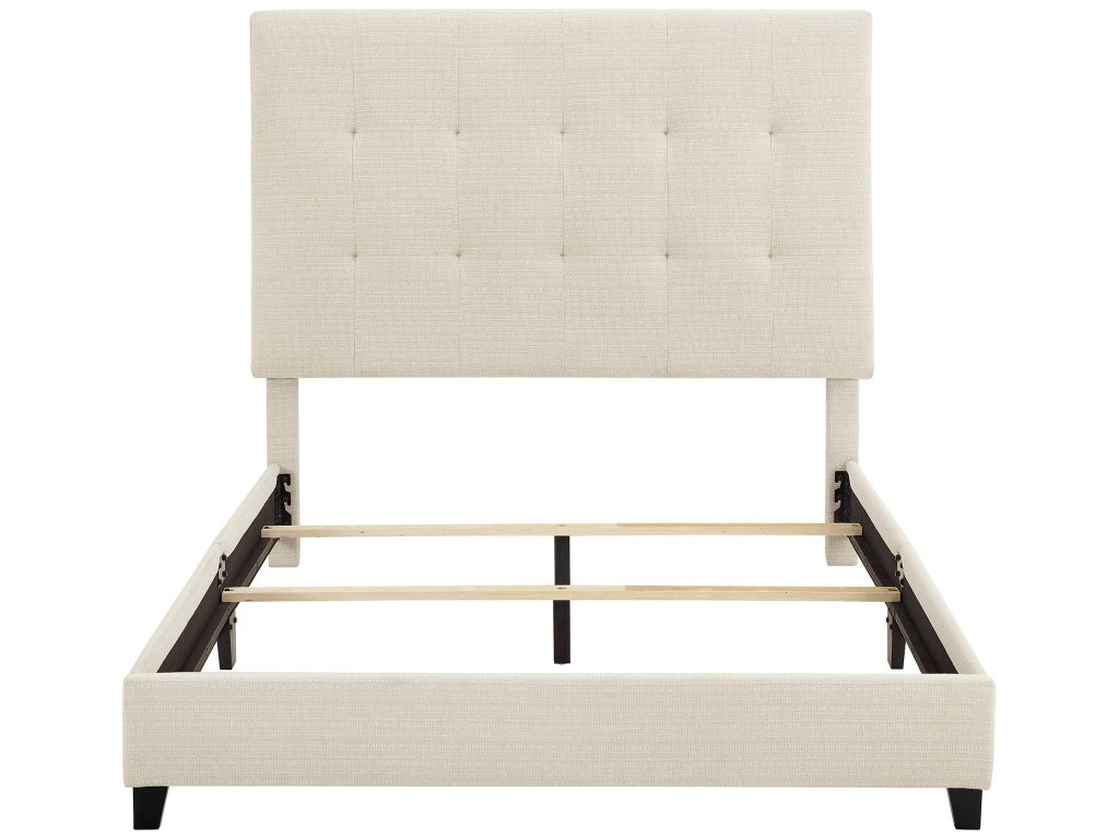 Bridger Upholstered Tufted Panel Bed Beige - image 2