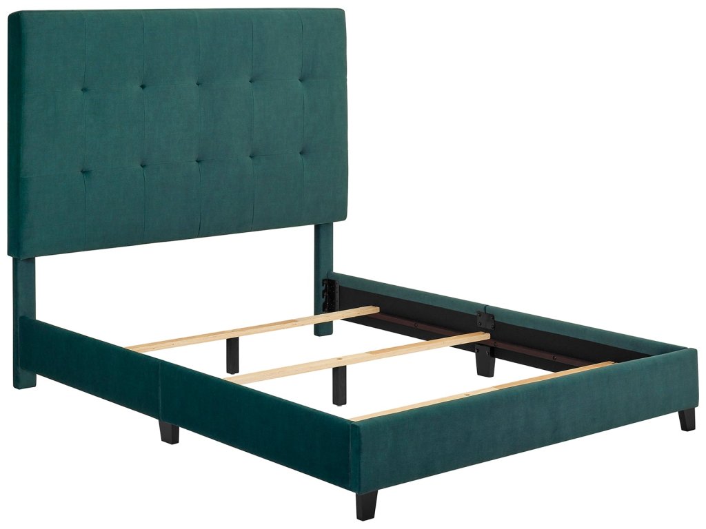 Bridger Upholstered Tufted Panel Bed Green - image 3