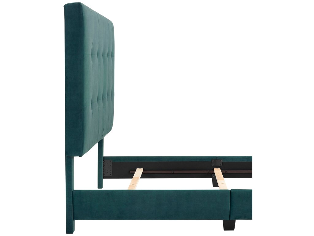 Bridger Upholstered Tufted Panel Bed Green - image 5