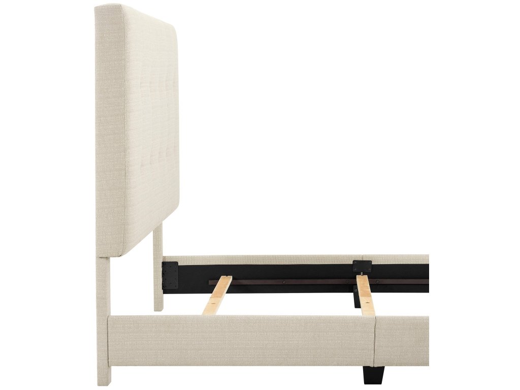 Bridger Upholstered Tufted Panel Bed Beige - image 5