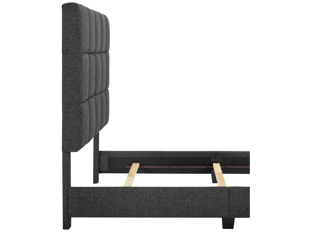 Bridger Upholstered Squares Panel Bed Graphite - image 7