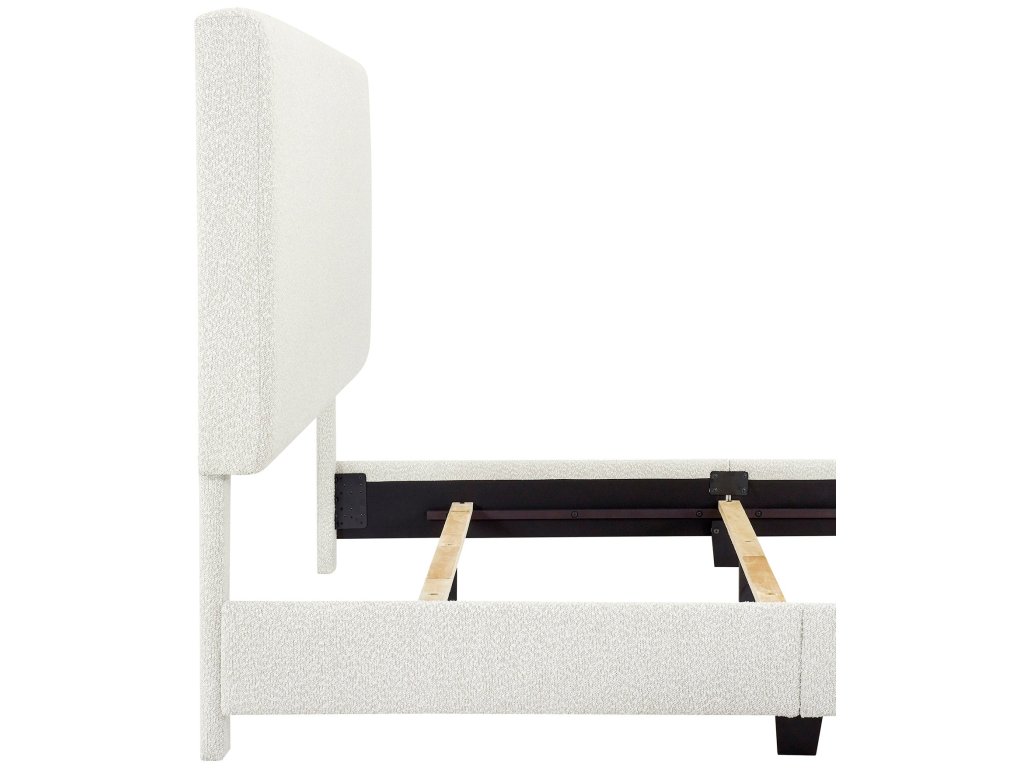 Bridger Upholstered Panel Bed White - image 5