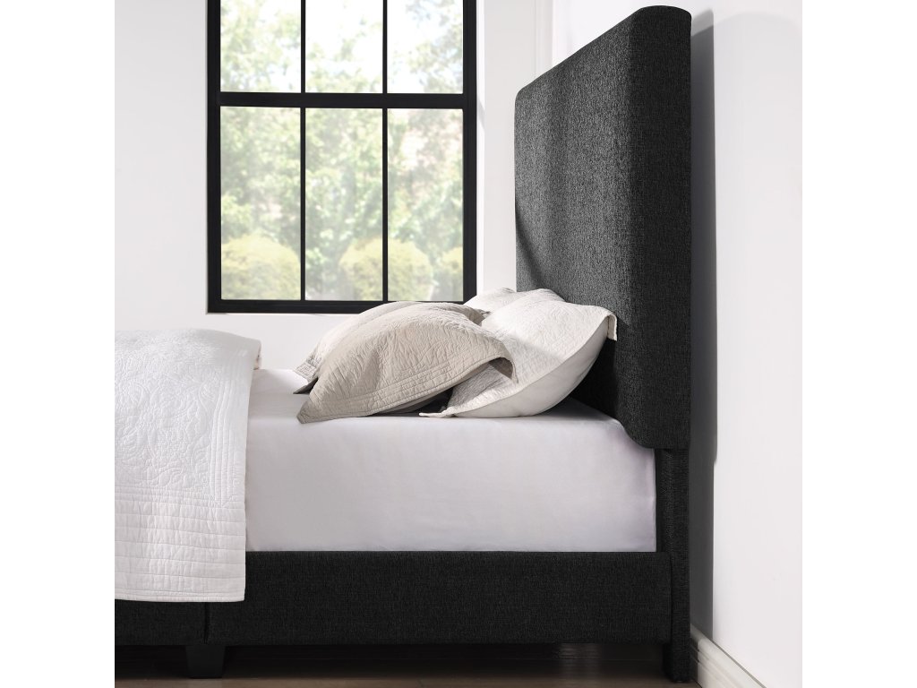 Bridger Upholstered Panel Bed Graphite - image 2