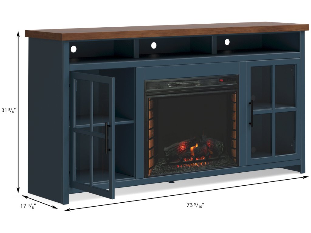Nantucket 74" Fireplace TV Stand - image 2
