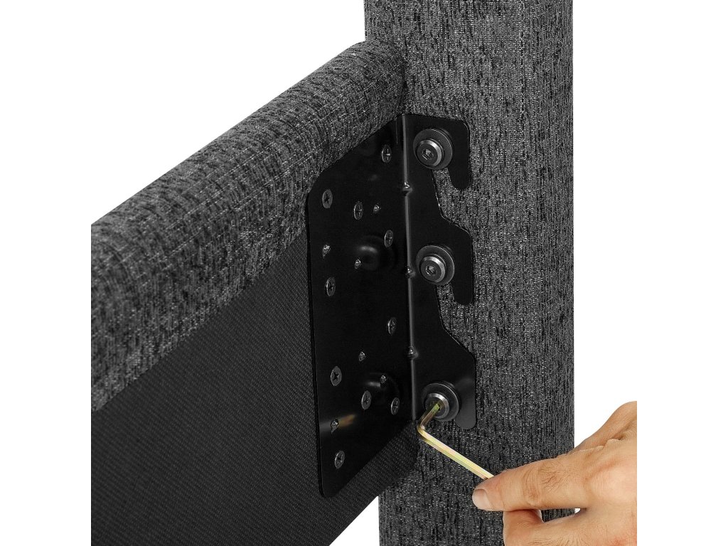 Bridger Upholstered Squares Panel Bed Graphite - image 8