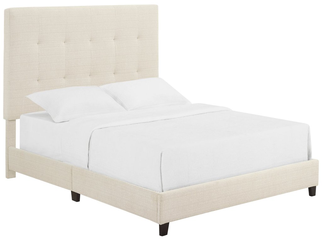 Bridger Upholstered Tufted Panel Bed Beige - main image