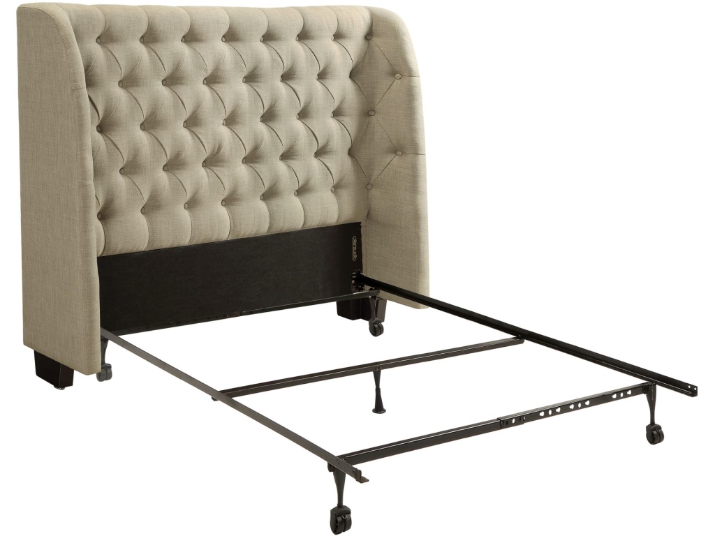 Levi Wingback Upholstered Headboard in Toast Linen - image 3