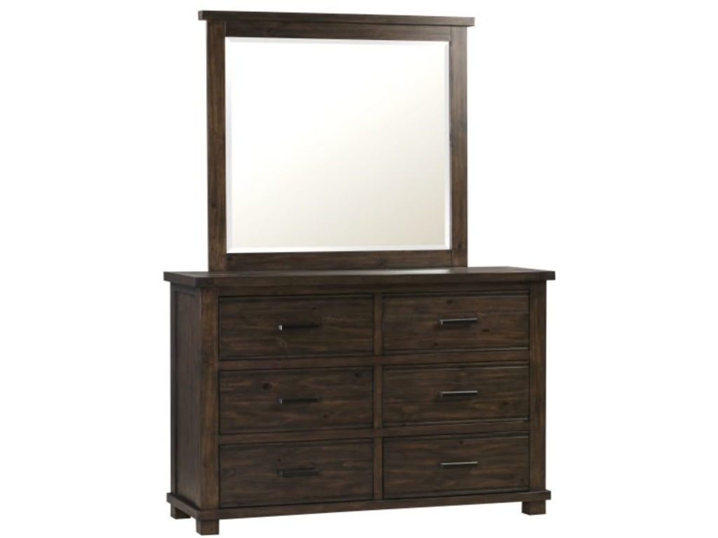 Lewis Wood Frame Mirror in Mustard Seed - image 1