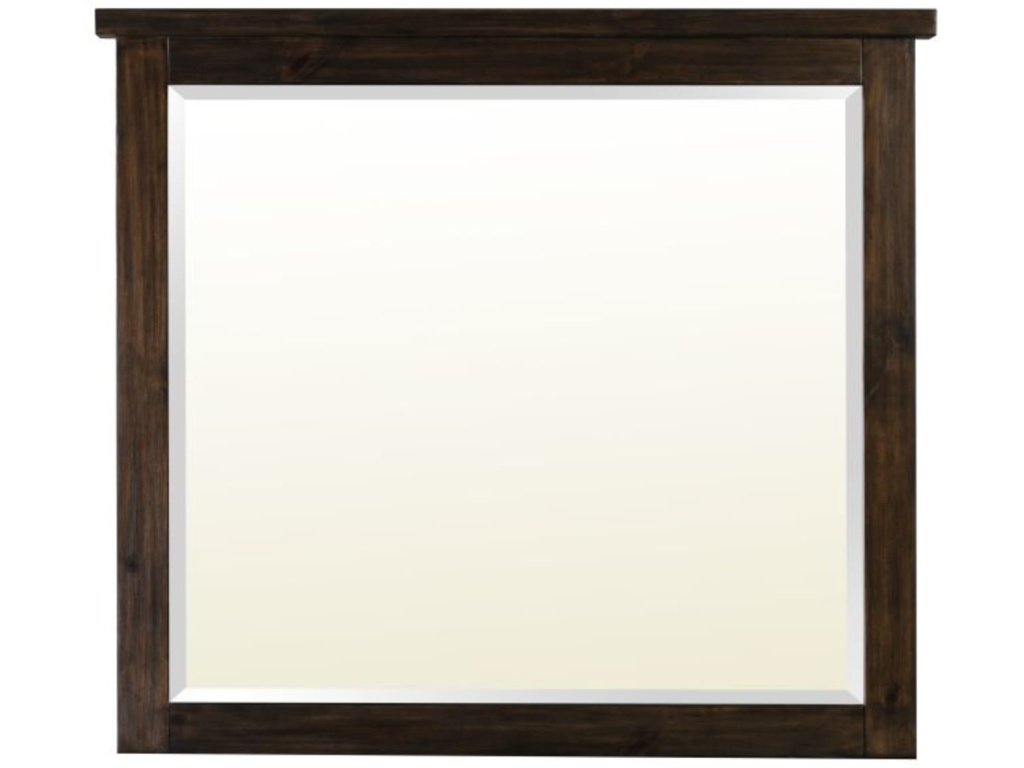 Lewis Wood Frame Mirror in Mustard Seed - main image