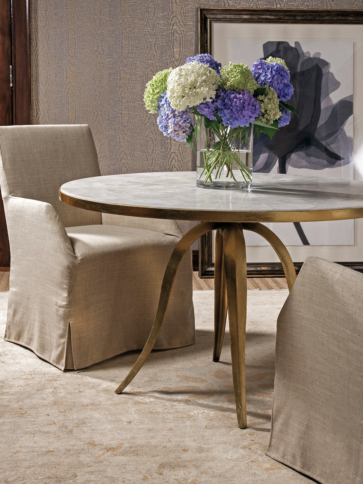 Crystal Stone Round Dining Table - image 1