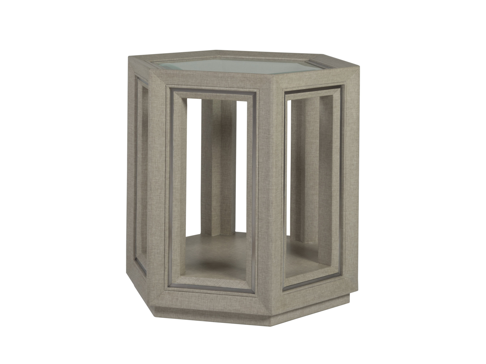 Zeitgeist Linen Hexagonal End Table - main image