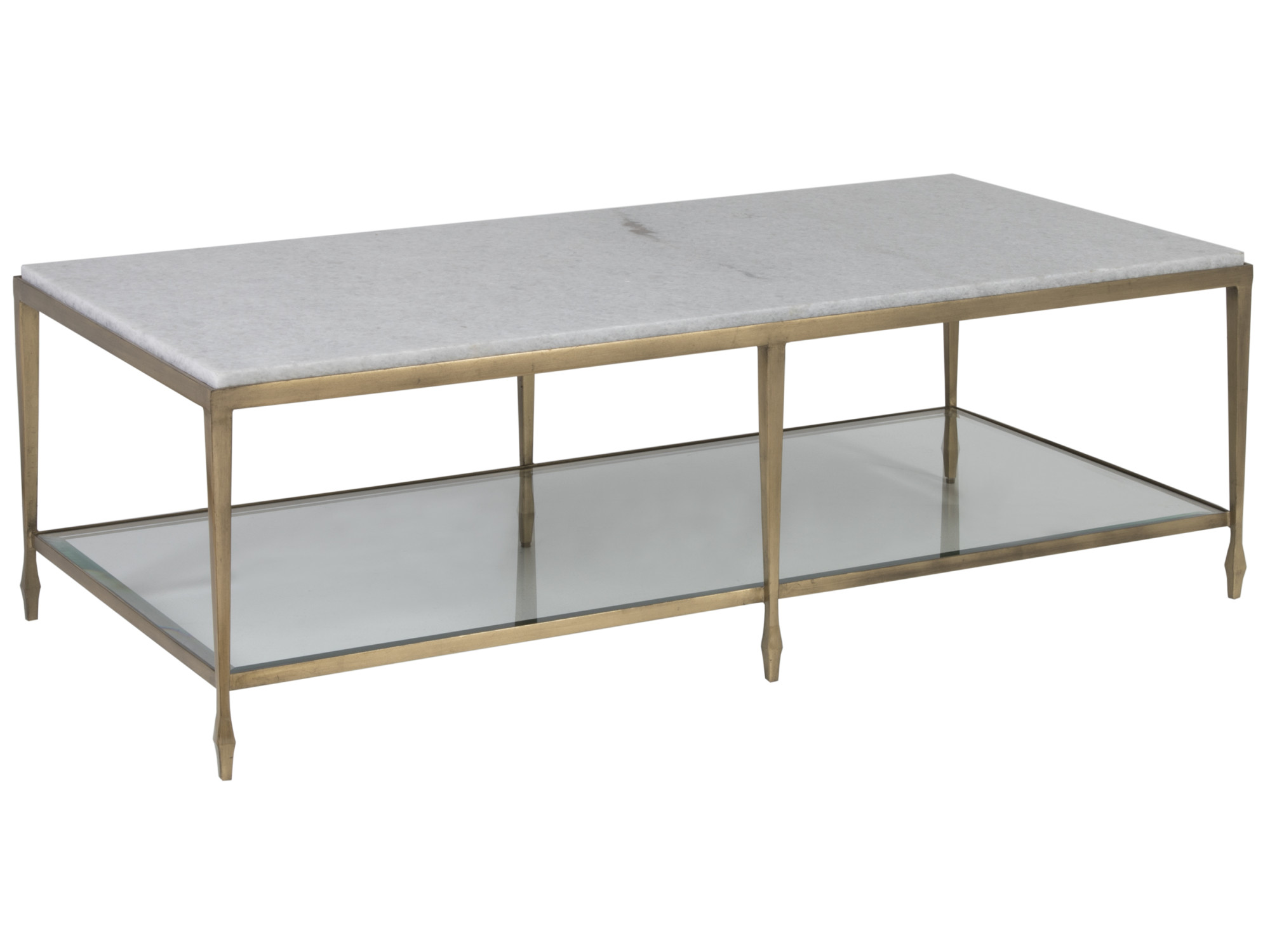 Sashay Gold Rectangular Cocktail Table - main image