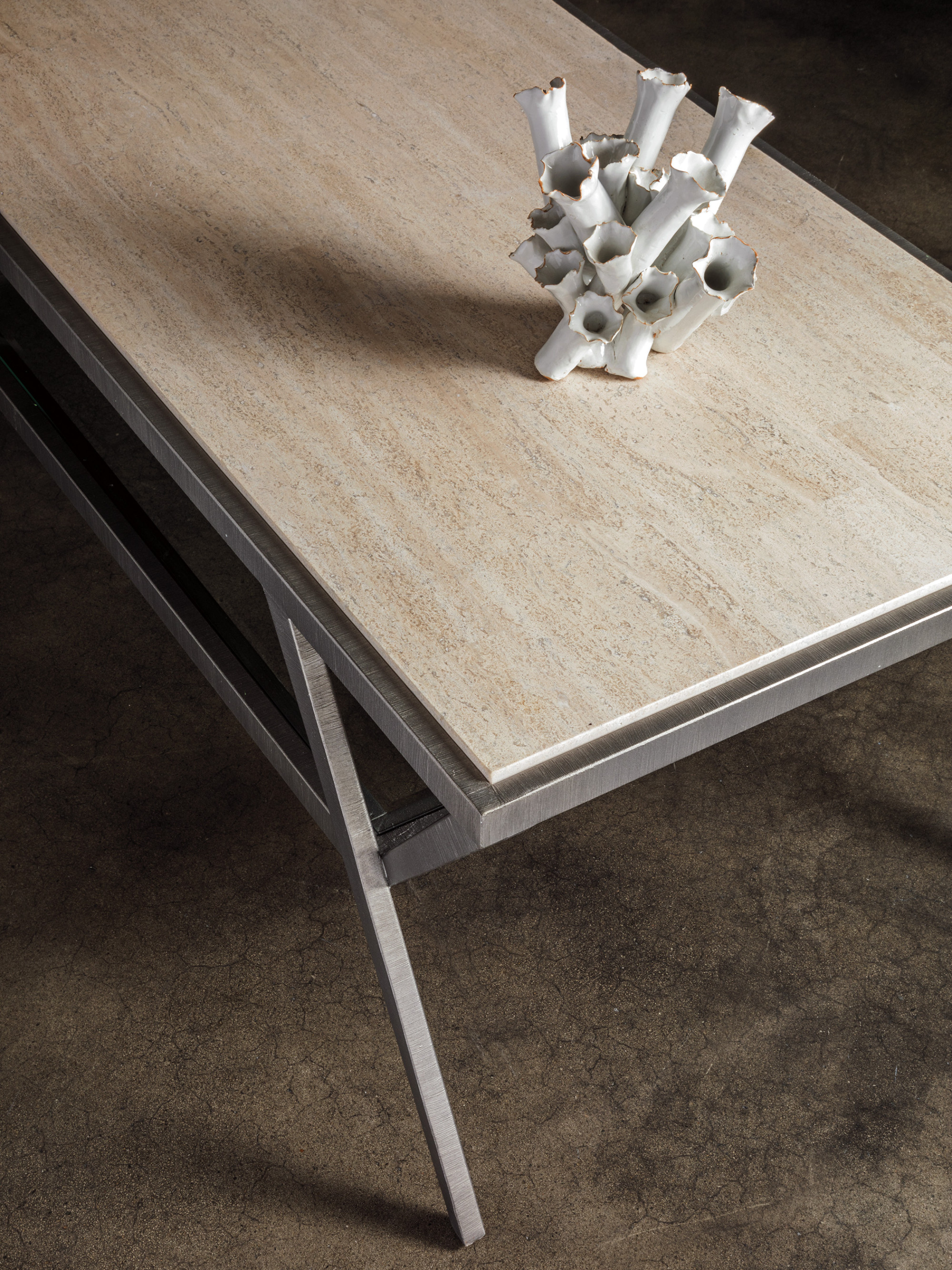 Adamo Silver Gray Cocktail Table - image 2