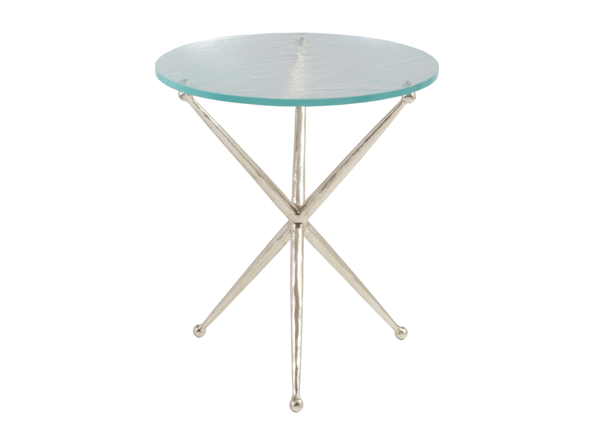 Marcus Champagne Round End Table - image 2