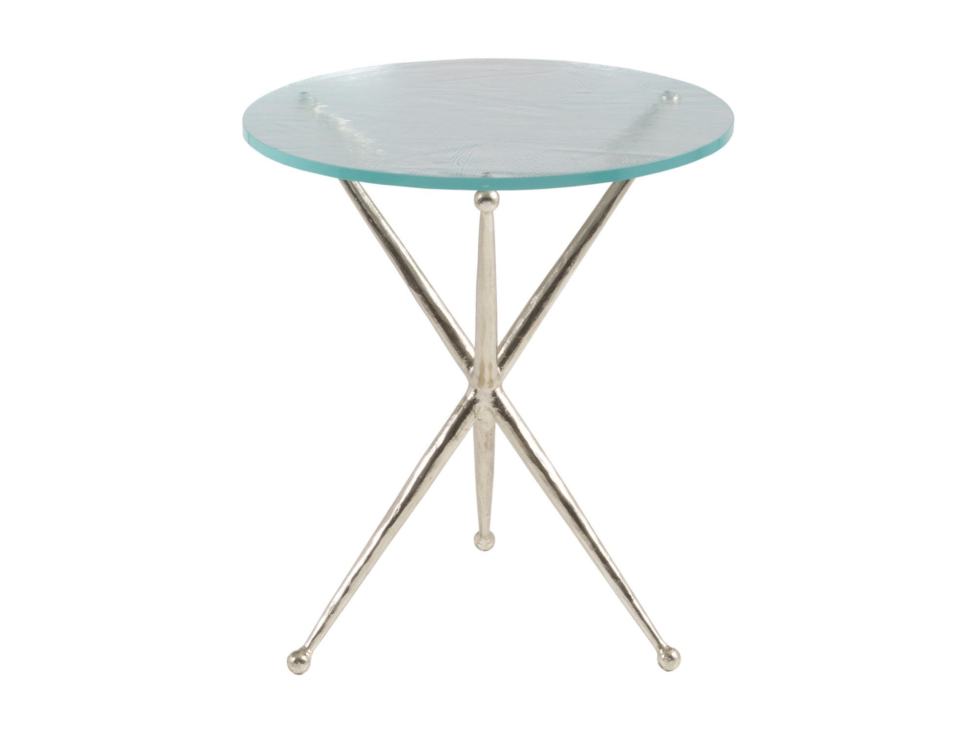 Marcus Champagne Round End Table - image 3