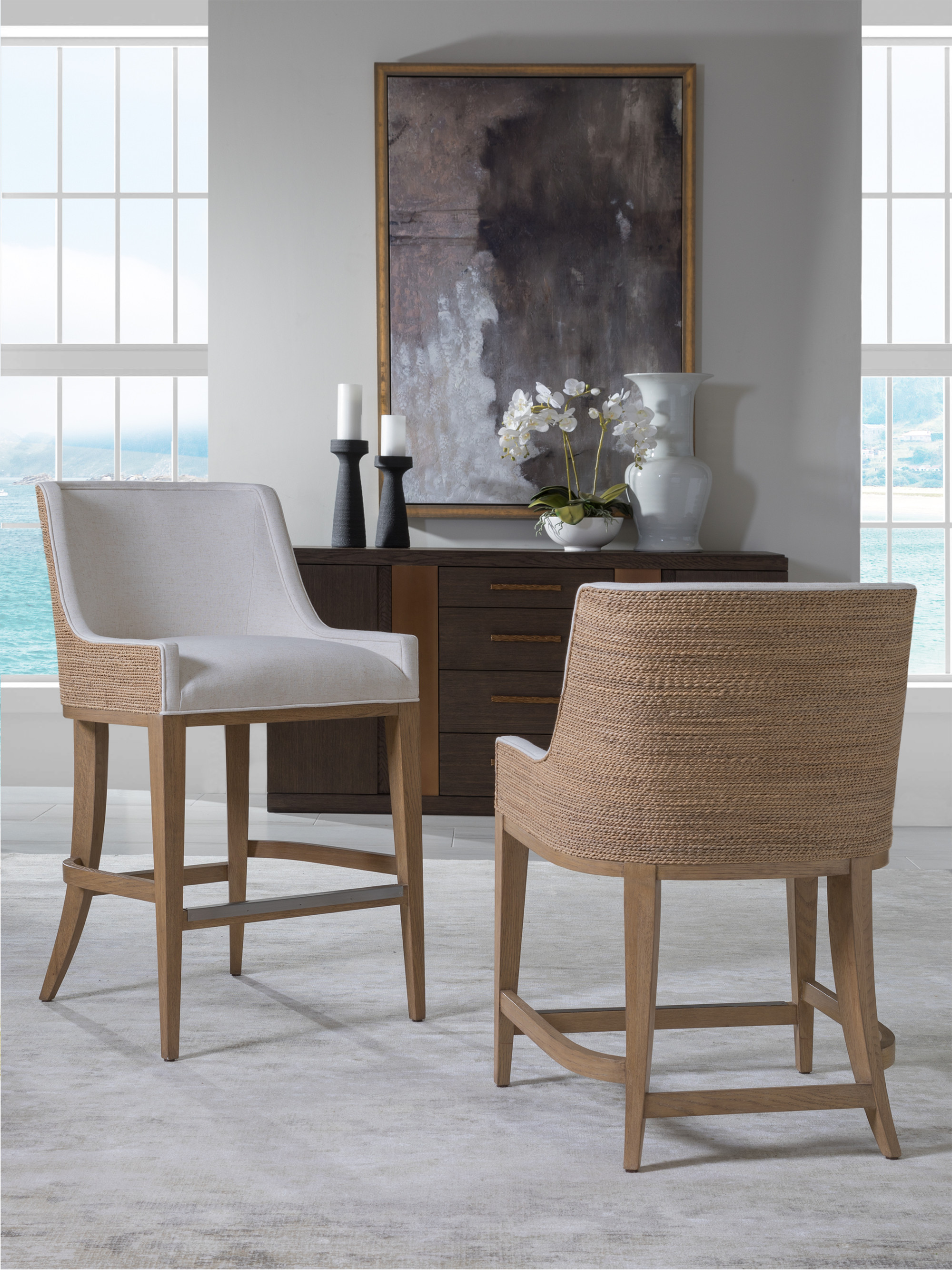 Simpatico Woven Back Bar Stool - image 2