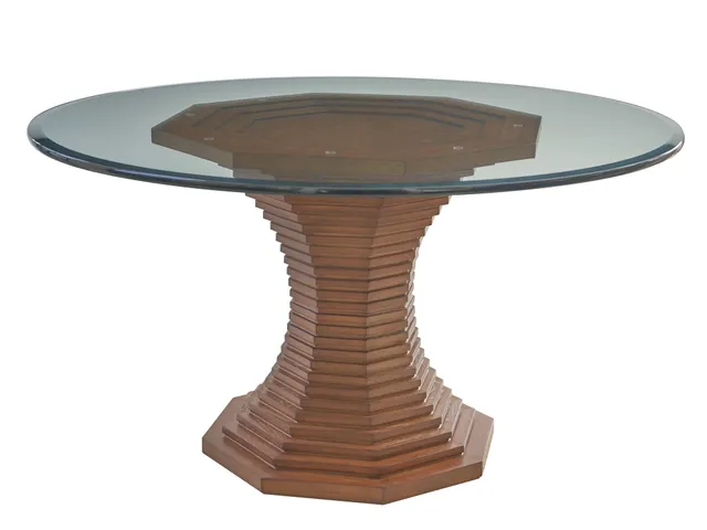 Cabrillo 54-Inch Glass Top Dining Table