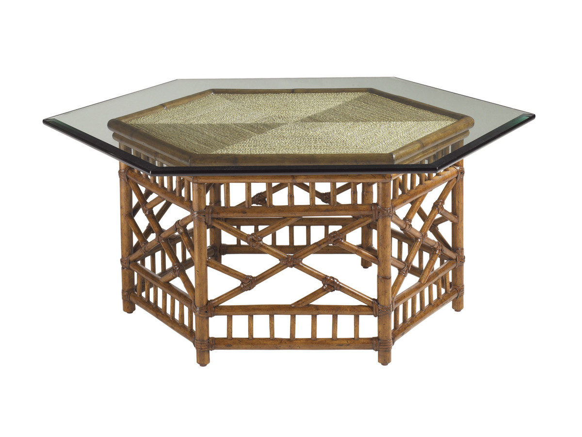 Key Largo Cocktail Table With Glass Top - main image