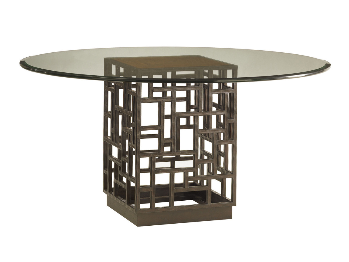 South Sea Dining Table With 60 Inch Glass Top - image 4