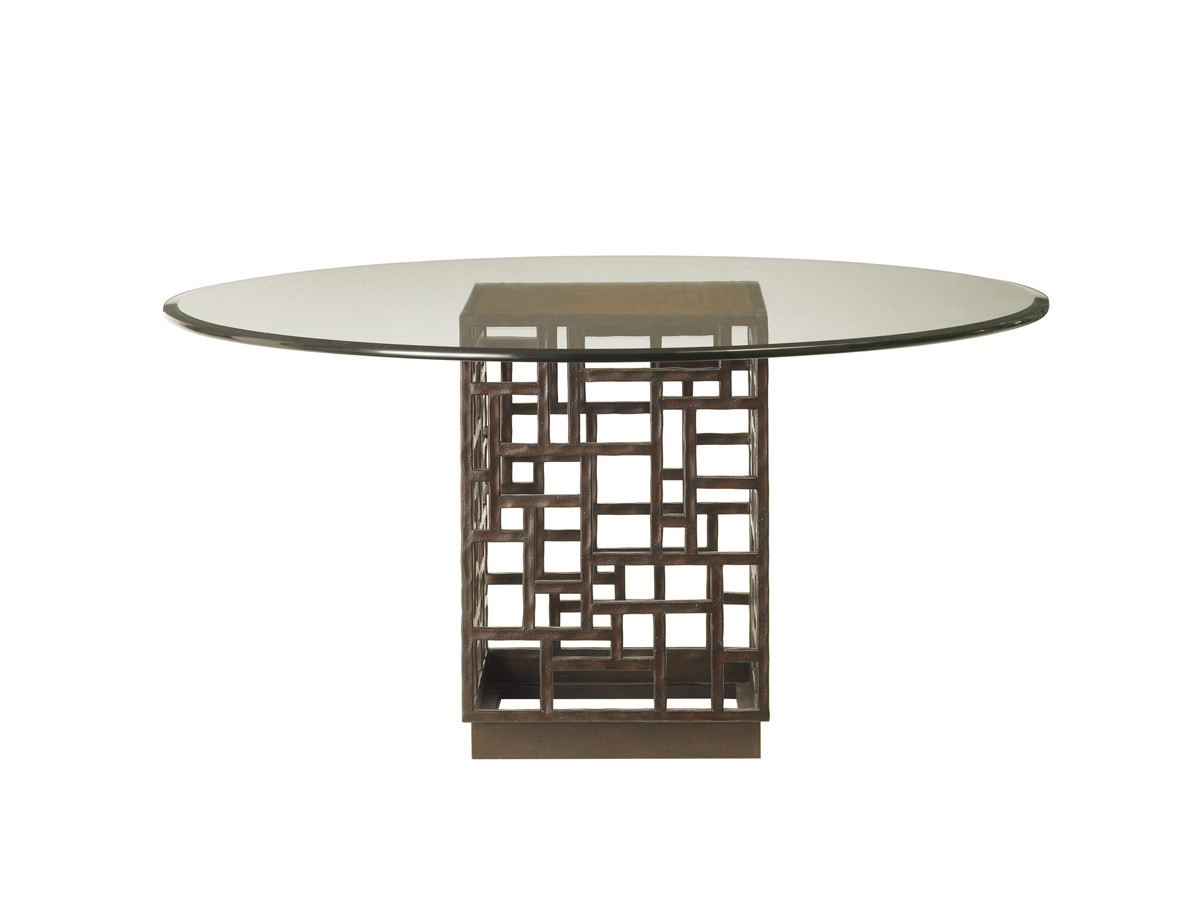 South Sea Dining Table With 60 Inch Glass Top - main image
