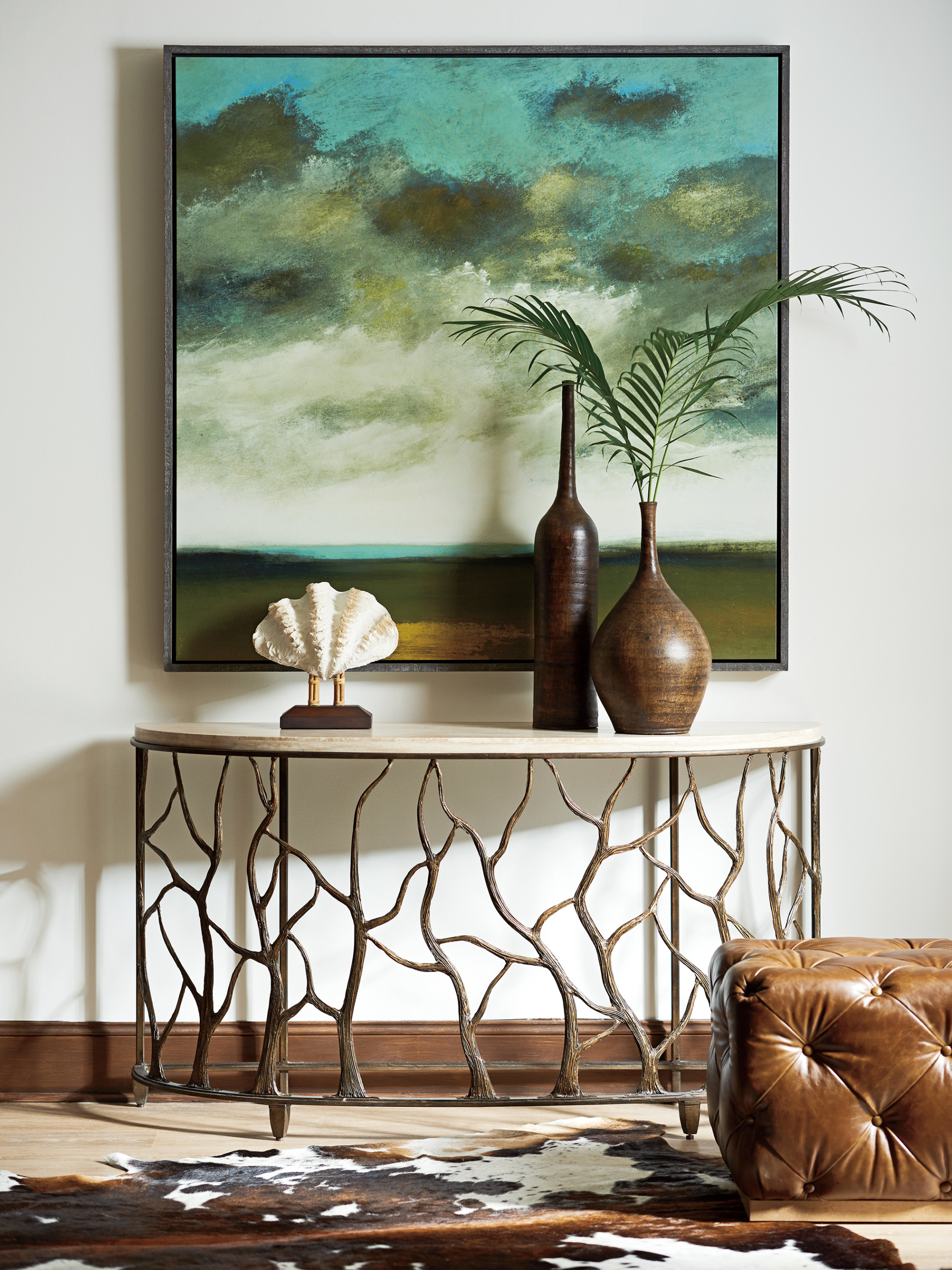 Bannister Garden Console Table - image 1